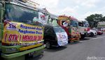 Demo Sopir Truk soal Pembatasan Angkutan Barang