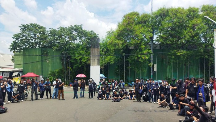 Demo tolak revisi UU TNI di DPR (Kurniawan/detikcom)