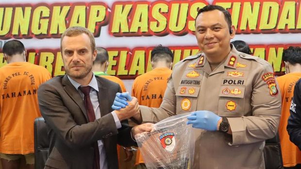 Konferensi pers di Polres Pelabuhan Tanjung Priok (Dok istimewa).
