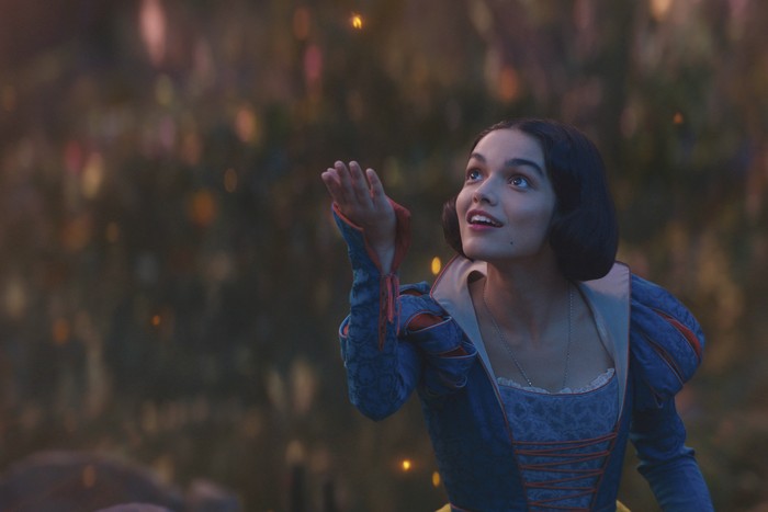 This image released by Disney shows Rachel Zegler in a scene from 