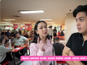 Seru! Jerome Polin dan Agatha Pricilla Makan di Kantin Karyawan Mal