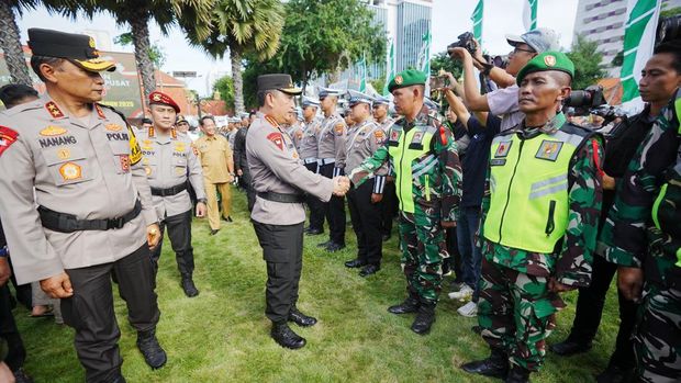 Kapolri pimpin apel Operasi Ketupat 2025. (Dok. Polri)