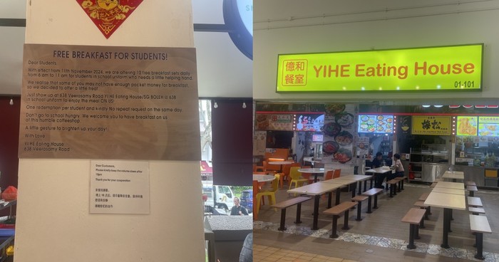 Kopitiam Beri Sarapan Gratis Buat Pelajar Tapi Tidak Ada yang Ambil