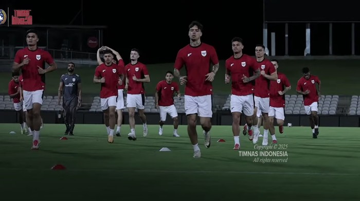 Latihan Perdana Timnas Indonesia Bersama Patrick Kluivert