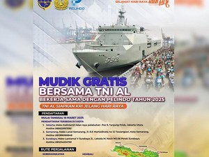 Mudik Gratis Lebaran 2025 dengan KRI, Ini Syarat hingga Rute