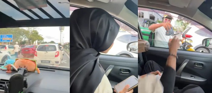 Orang Ini Pesan Makanan via Aplikasi Ojol di Tengah Kemacetan