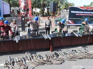 Ganggu Kamtibmas, Knalpot Brong-Miras Dimusnahkan Polres Blitar Kota