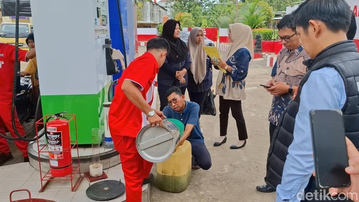 Polisi dan Disperindag lakukan sidak di SPBU Lubuklinggau