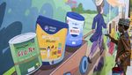 Anak-anak Panti Asuhan Uji Kreatifitas dengan Mural Bertema Ramadan