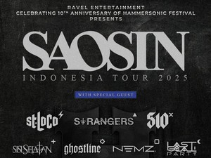 Saosin Balik ke Indonesia, Gelar Konser di 5 Kota