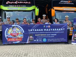 Polres Kediri Sosialisasikan Call Center 110 Selama Arus Mudik