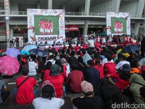 Nobar Indonesia Vs Bahrain di Depan Balai Kota Solo, Ini Rekayasa Lalinnya