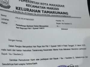 Lurah di Makassar Tarik Surat Minta Sumbangan ke Pengusaha Usai Viral