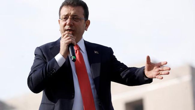 Wali Kota Istanbul Ekrem Imamoglu, yang telah ditangkap oleh otoritas Turki, seharusnya maju sebagai calon presiden dalam beberapa hari mendatang