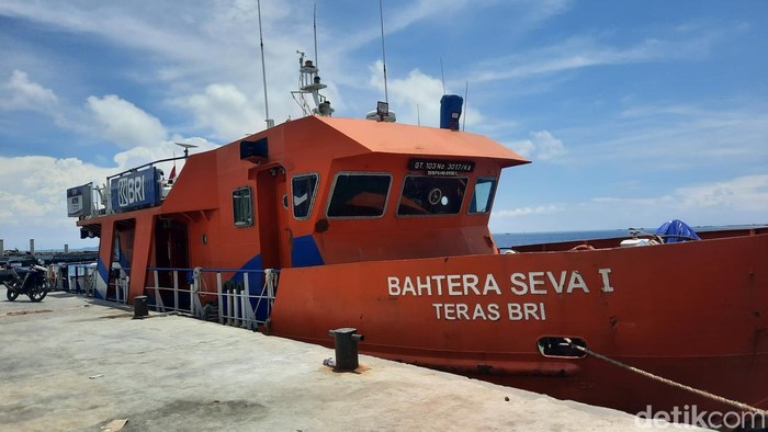 Bahtera Seva I Teras BRI Kapal di Pelabuhan Kaliadem, Senin (24/2/2025).