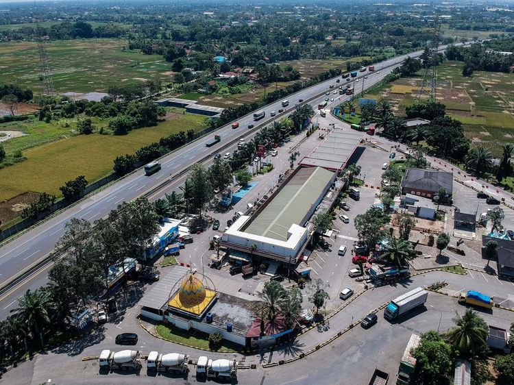 Begini Persiapan Rest Area KM 43 Tol Tangerang-Merak Jelang Arus Mudik