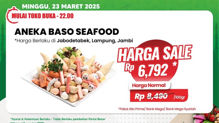 Beli Bakso Seafood di Transmart Full Day Sale Murah Meriah!