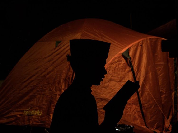 Suasana Iktikaf di Masjid Raya Habiburrahman Bandung