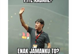 Meme Kocak STY Piye Kabare Enak Jamanku To? Usai Timnas Kalah