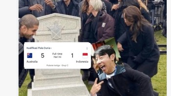 Kualifikasi Piala Dunia Berubah Jadi Kualifikasi Meme, Indonesia 1-5 Australia Jadi Bahan Tertawaan! Foto: Twitter