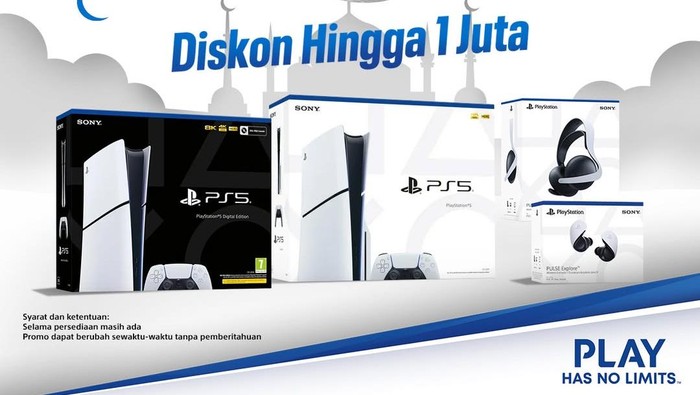 Merayakan Bulan Suci Ramadhan, PlayStation kasih penawaran menarik nih. Sekarang gamer bisa berhemat hingga Rp 1 Juta saat membeli P5.