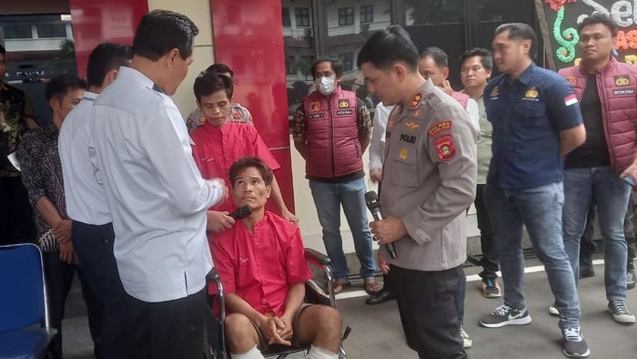 Polres Muara Enim jumpa pers penangkapan pelaku curanmor dengan belasan TKP