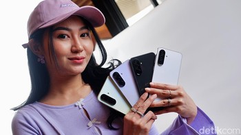Inilah Samsung Galaxy A36 5G. Hadir dalam empat varian warna. Foto: Adi Fida Rahman/detik.com