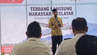 Penerbangan perdana Wings Air rute Makassar (UPG) – Kepulauan Selayar (KSR) pada Kamis (20/03) diresmikan oleh Gubernur Sulawesi Selatan, Andi Sudirman Sulaiman, sebagai bagian dari program Sulsel Terkoneksi.  Foto: Wings Air