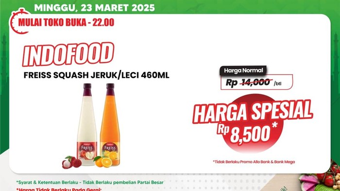Aneka Sirop di Transmart Full Day Sale Dibanderol Mulai Rp 8.500