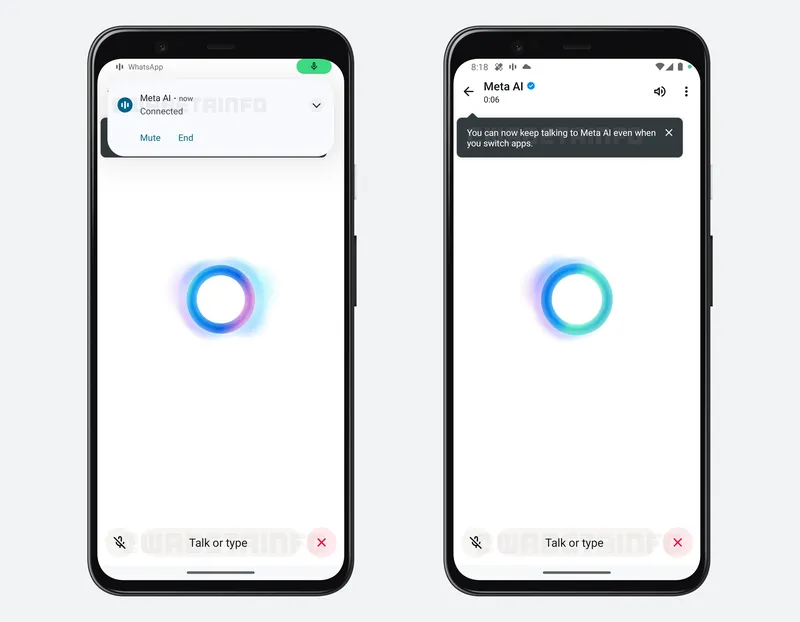 Fitur baru WhatsApp untuk 'telepon' Meta AI