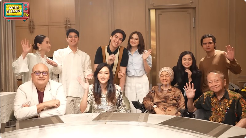 momen bukber maia estianty dan keluarga