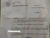 Heboh Proposal Permohonan Bingkisan Lebaran ke SPBU, Kodim Jambi Klarifikasi