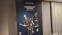 Kamar hotel yang didedikasikan untuk sang legenda PSG, Javier Pastore. (Muhammad Lugas Pribady/detikcom)