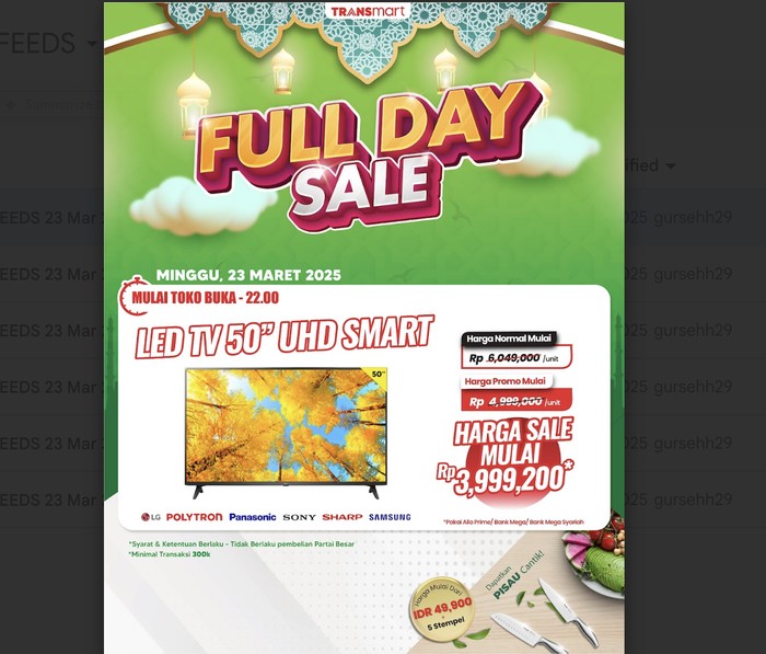 Transmart Full Day Sale