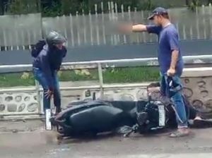Detik-detik Pelaku Curanmor Tak Berkutik Usai Kakinya Ditembak oleh Polisi