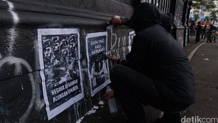 Demo UU TNI di Kota Malang