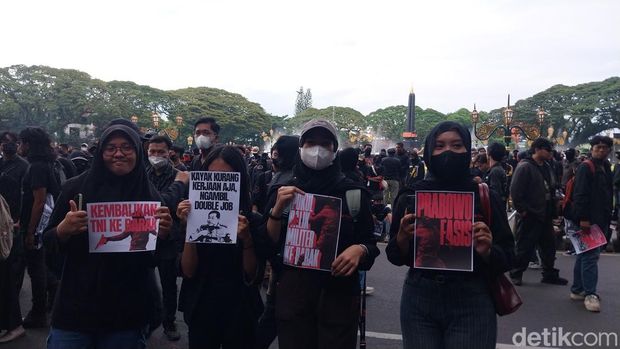 Demo UU TNI di Kota Malang