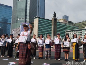Di CFD, Forum Perempuan NTT Minta Eks Kapolres Ngada Dihukum Berat