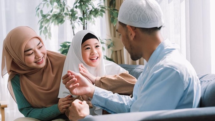 Ilustrasi keluarga muslim