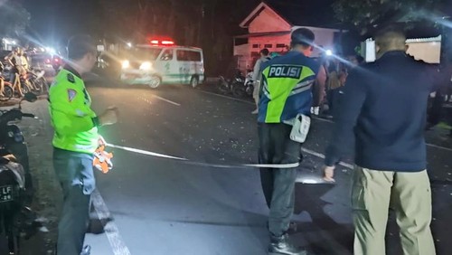 Lokasi kecelakaan maut di Selong, Lombok Timur, Sabtu (22/3/2025).