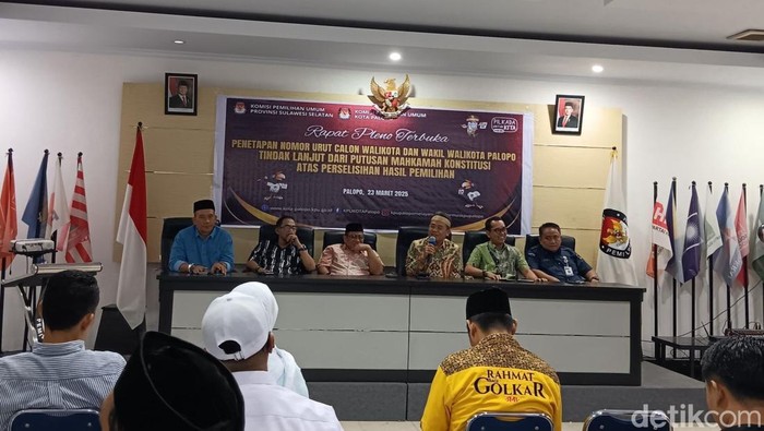KPU menetapkan nomor urut paslon PSU Pilkada Palopo.