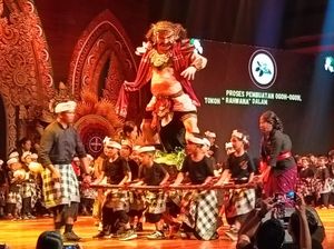 Ratusan Siswa TK dan PAUD di Denpasar Arak Ogoh-Ogoh