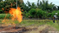 Tim Pertamina memperkirakan pembakaran gas ini memakan waktu sekitar sepekan. Ini karena besarnya kandungan gas yang ada di dalam sumur bor.