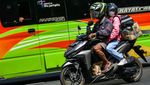 Pemudik Motor Mulai Lintasi Jalur Nagreg