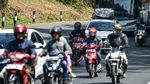 Pemudik Motor Mulai Lintasi Jalur Nagreg