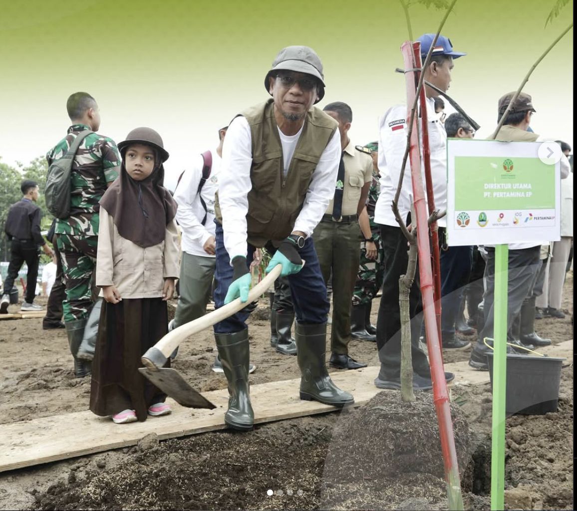 Pogram penanaman pohon produktif Pertamina EP