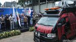 Menko PMK dan Kakorlantas Lepas Tim Liputan Mudik Transmedia