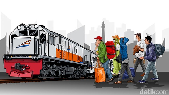 Mudik Idul Fitri dengan Kereta Api