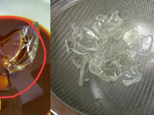 Ngeri! Wanita Ini Temukan Pecahan Kaca di dalam Es Kopinya