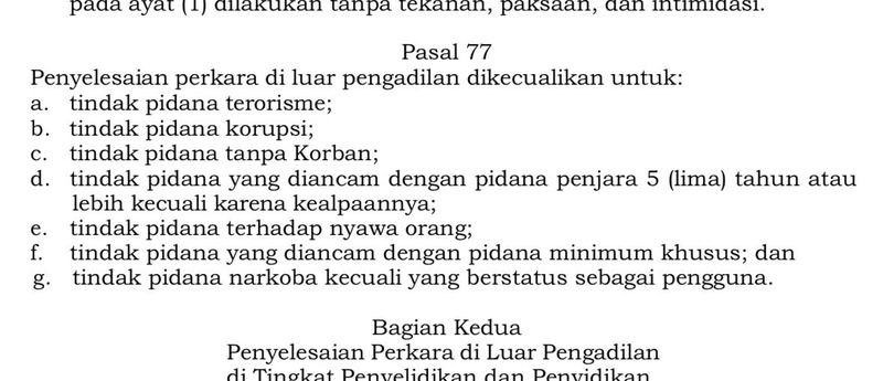 RUU KUHAP. (dok. istimewa).